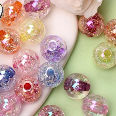 10vnt. 16mm/18mm/20mm Apvalūs Dideli Skilinėję Laisvi Karoliukai Papuošalų Gamybai „Pasidaryk pats“ Pakabukai Karoliai Apyrankės Amatai Jungtys Papuošalų Aksesuaras