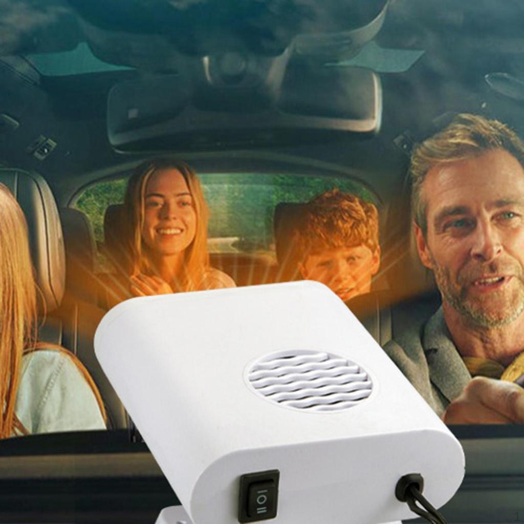 Car Fan Heater Windshield Defogger White Degree Rotation Window Defroster for Accessories