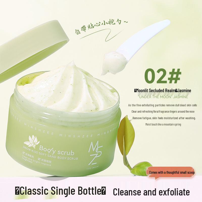 Mingxi Zhi Hydrating Body Scrub & Refreshing Shower Gel: Smooth, Exfoliating, Moisturizing, Non-Tightening with a Light Fragrance.