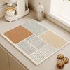 Sneldrogend Absorberend Keukentafelgerei Waterdichte Mat Koffiekopje Afdruipmat Warmte-isolatie Antislipmat Tafelgerei Matten