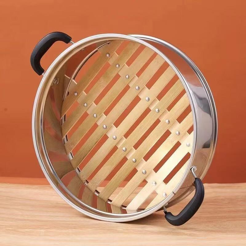ZISIZ Heightened & Thickened Stainless Steel Steamer Insert