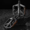 Double DU Bearing Ultralight Bike Pedals with Reflector Bicycle Platform Pedals Anti-Slip Cycling Safety Pedals Bike Accessories