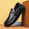 Fashion Men's Spring New Yello-brown Loafers Slip-on Casual Shoes Luxury Brand Men Light Business Shoes Men Soft Bottom Simple Shoes