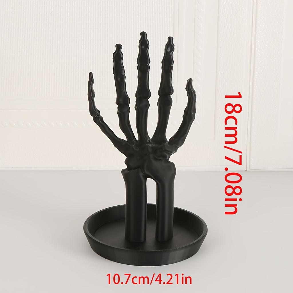 Gothic Skeleton Jewelry Box | ABS Organizer for Necklaces, Rings, Earrings | Halloween Decor & Vanity Storage