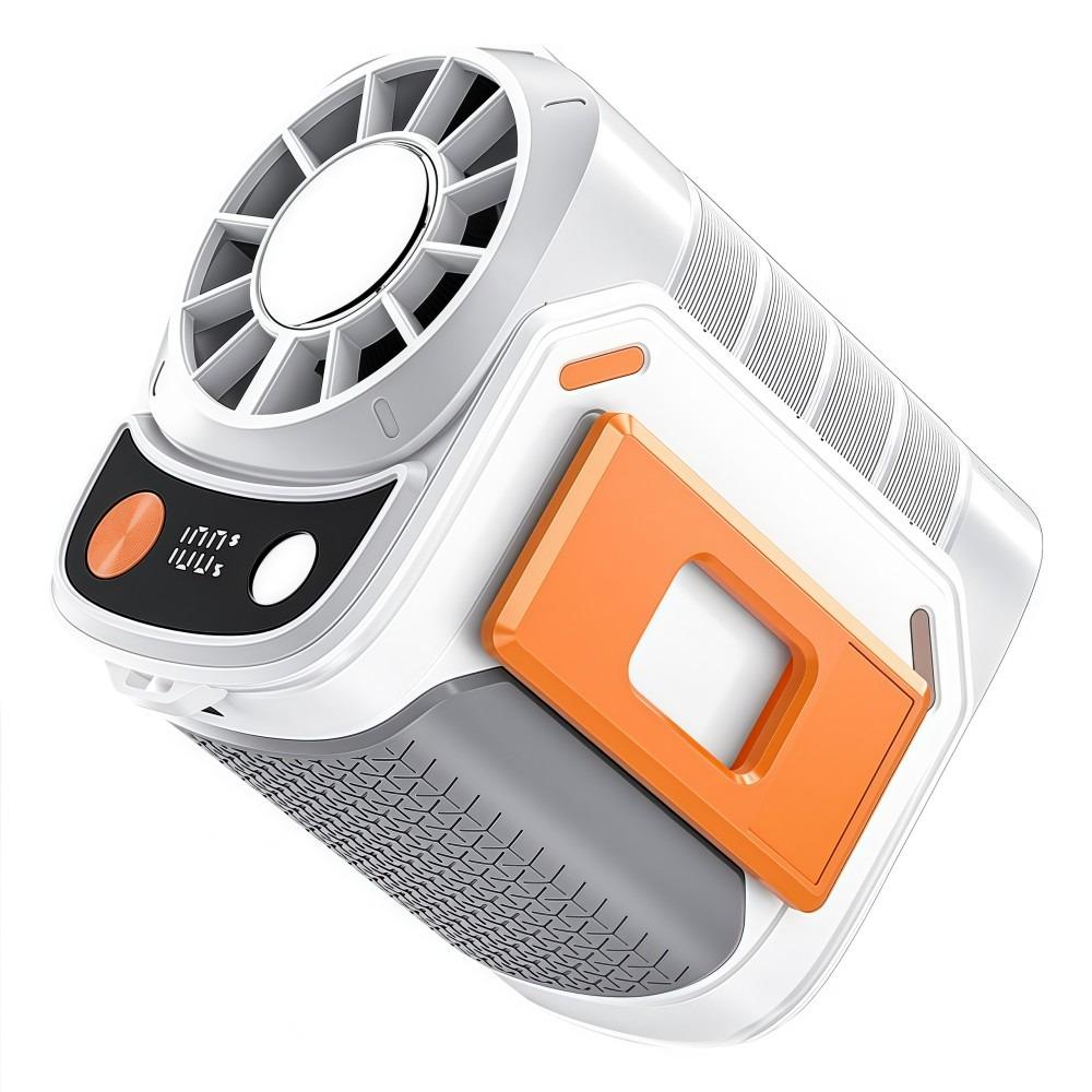 Clip on Waist Clip Fan 5-Speed Adjustable Large Battery Semiconductor Waist Fan Silent USB Charging Electric Cooling Fan
