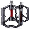 CXWXC Aluminium-Plattform-Fahrradpedale mit Pins und Reflektoren, Maschinell bearbeitet