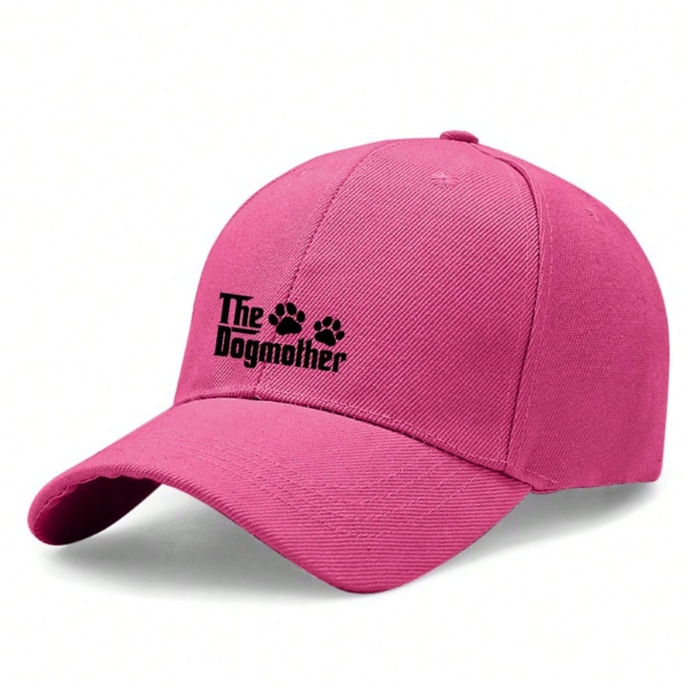 The Dogmother Print Adjustable Unisex Baseball Cap | Soft Fabric Breathable Curved Brim Casual Streetwear Outdoor Travel Accessories For Dog Lovers