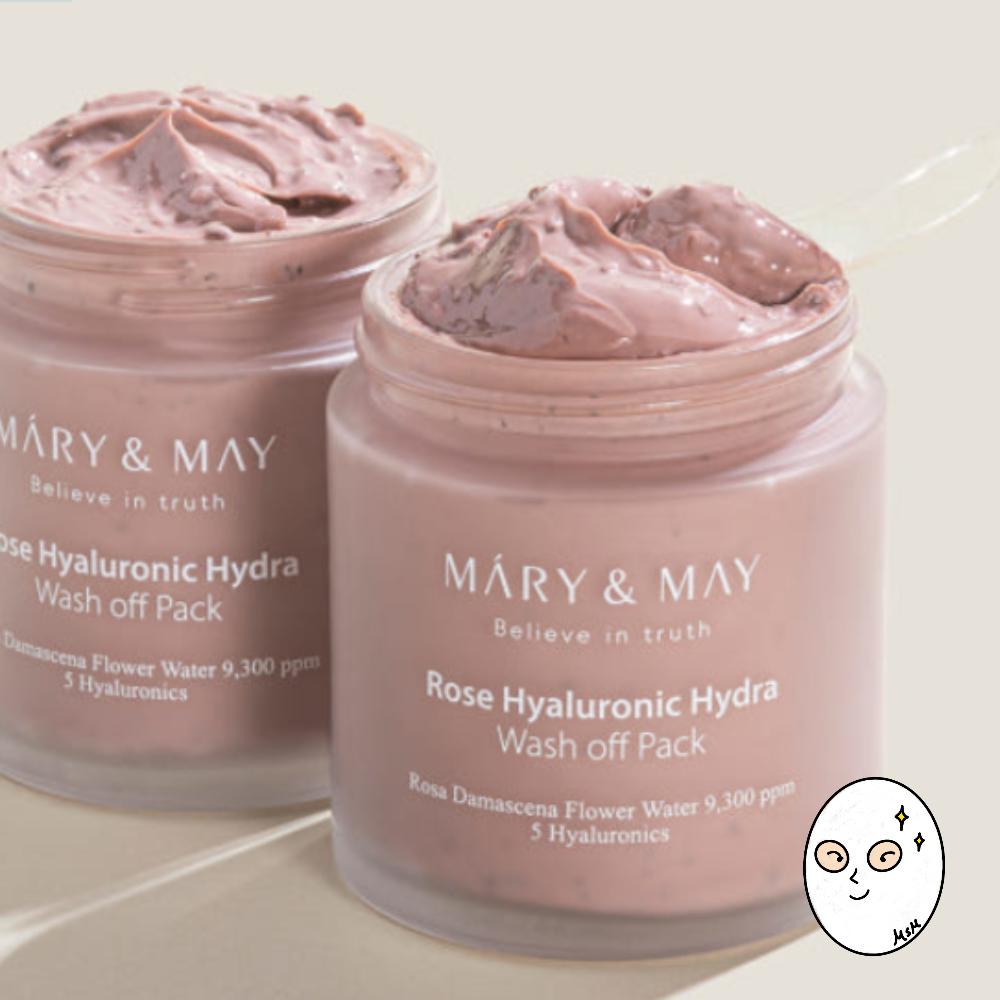 Mary & May Rose Hyaluronic Hydra Wash Off Pack 125ml (Option 2)