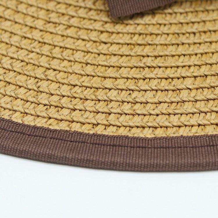 New Fashion Straw Hat Summer Women's Bow Sunscreen Sun Hat Foldable Big Eaves Beach Hat