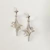 Star Series Starburst Diamond Earrings Women's Niche Design High-End Earrings Unisex Silver Needle New Unisex Earrings