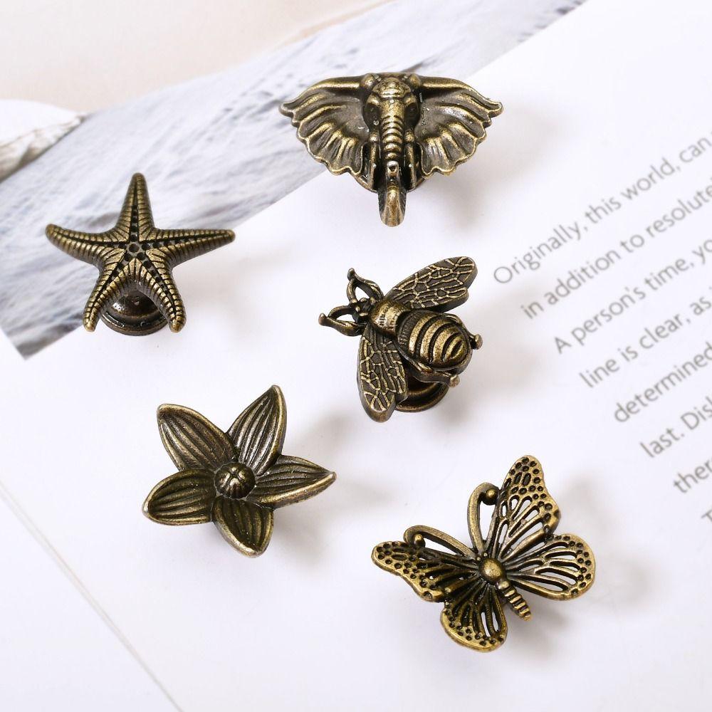 1pc Zinc Alloy Vintage Cabinet Knobs Decorative Animal Shape Cabinet Handle DIY Furniture Hardware Drawer Pull Handles Wardrobe