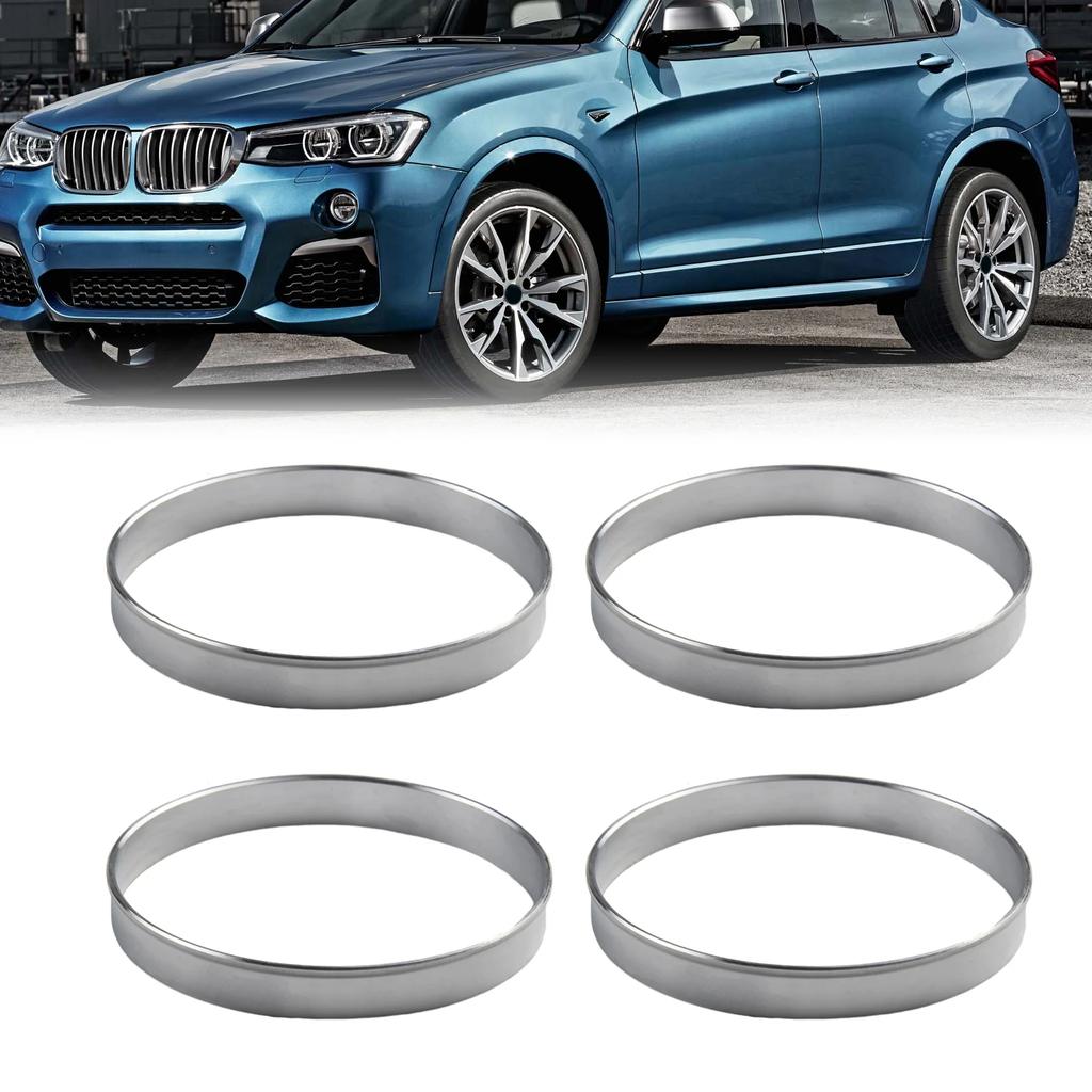 4 ks hliníkové středové kroužky náboje 72,6 mm automobilový náboj 74,1 mm cent4 ks hliníkové středové kroužky náboje 72,6 mm náboj do auta 74,1 mm středový vývrt