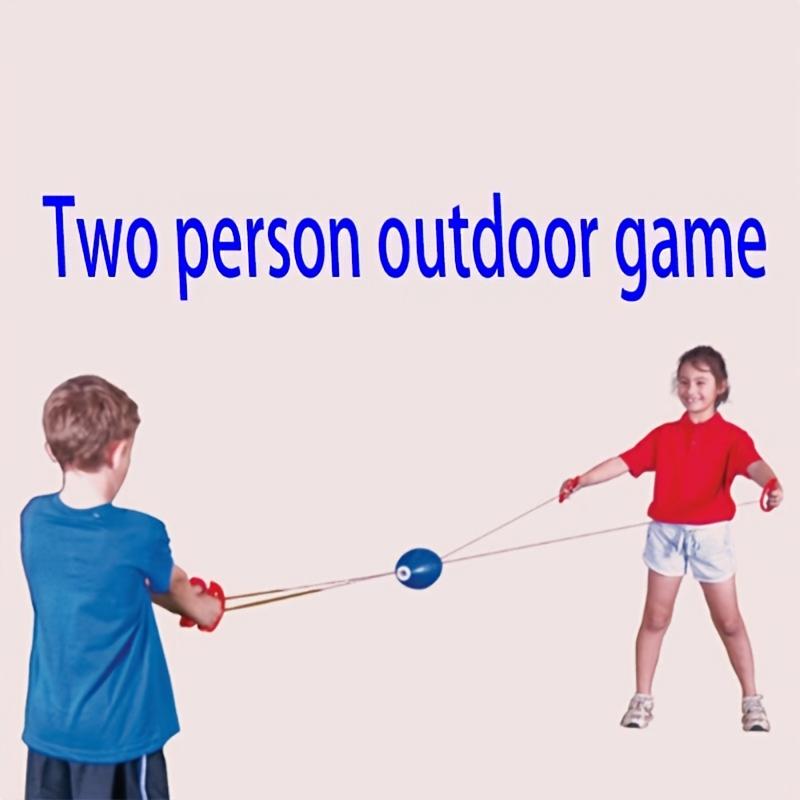 1 Stück Bunte Lustige Spielzeuge, Interaktiver Handgezogener Ball für Familie Draußen & Drinnen, Gleitender Zoom Ball, Verbessert Bewegungsfähigkeiten und Spielzeit