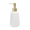 10.15 oz Ceramic Soap Dispenser,300ml Bathroom Accessories Press Dispenser with Pump, Kitchen Hand bottle 1pc