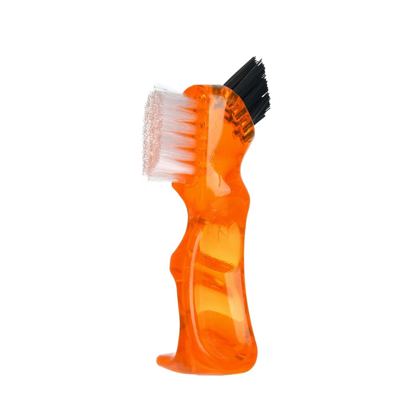

Denture Brush Toothbrush Aligner Cleaner Double-Sided Denture Cleaning Tools шафрановий