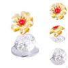 Flower Art Transparent Statue Craft for Centerpiece Living Room Meeting