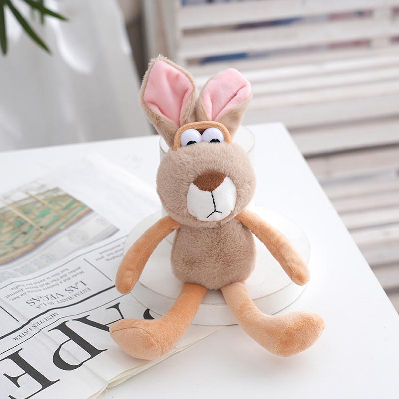

Adorable Plush Bunny Keychain Accessory Fluffy Stuffed Animal For Bags And Keys верблюд