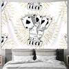 Vintage Tarot Card Tapestry Wall Hanging Bohemian Decor Aesthetic Room Divider Backdrop Dorm Decor Lucky Pattern Home Textile