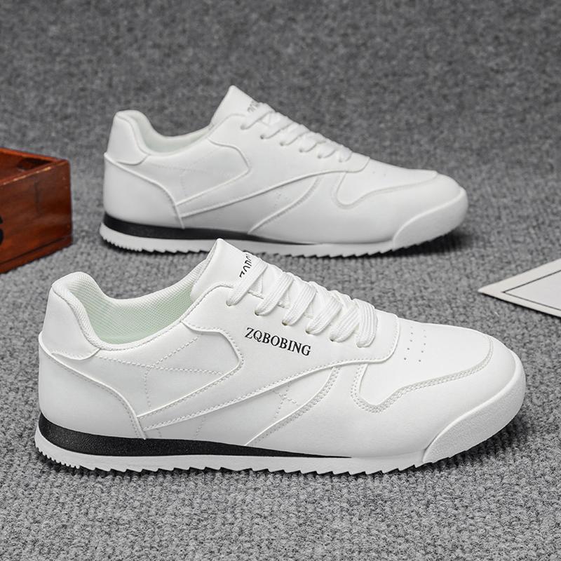 New Men's Shoes Spring Autumn Waterproof Walking Shoes Non-Slip Cushioning Men's Casual Leather Sports Shoes Men's Tennis Shoes