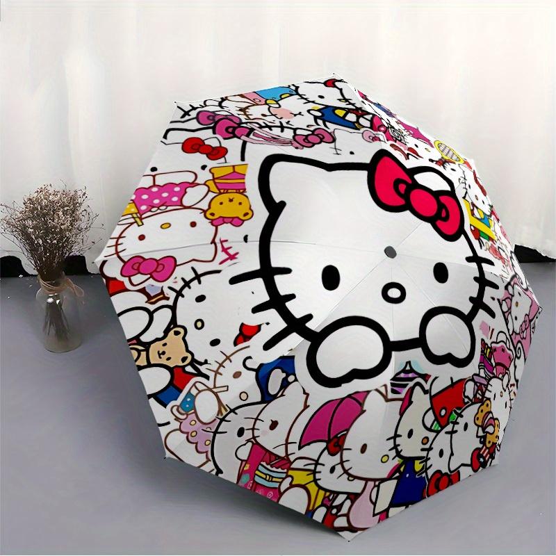 1pc Hello Kitty Automatic Opening/closing Umbrella, Compact Travel Umbrella - - Festive Accessory, Sturdy Ribs Yy250807096