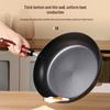 Jincun Zhangqiu Wrought Iron Flat Bottom Frying Pan
