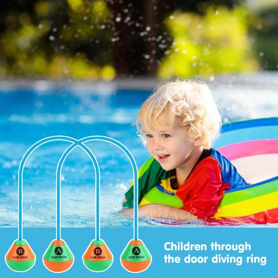2 Stück/Set Durch-Tür-Tauchring Lustige Schwimmspiel-Hilfen Tauch-Tür Wiederverwendbar Tauch-Schwimm-Durch-Tür Erwachsene Kinder Pool Durch-Ringe