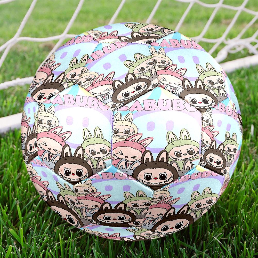 Labubu Print Size 5 Soccer Ball, Standard Match Football for Sports Game and Team Practice, Ideal Gift for Soccer Fans
