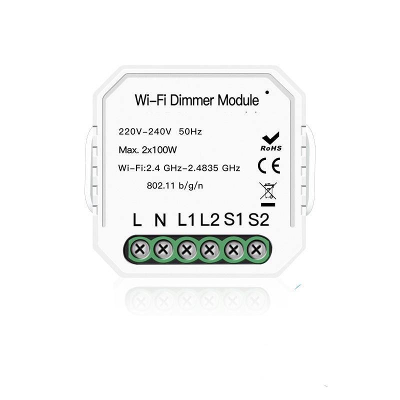 Graffiti Smart WiFi Dimmer Switch with Timer & Independent Control, Compatible with Alexa & Google Home