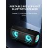 Popular RGB LED Lights Speaker EBS-045 BT 5.0 Portable Wireless Bluetooth Music Player Micrphone Built TF Card Support