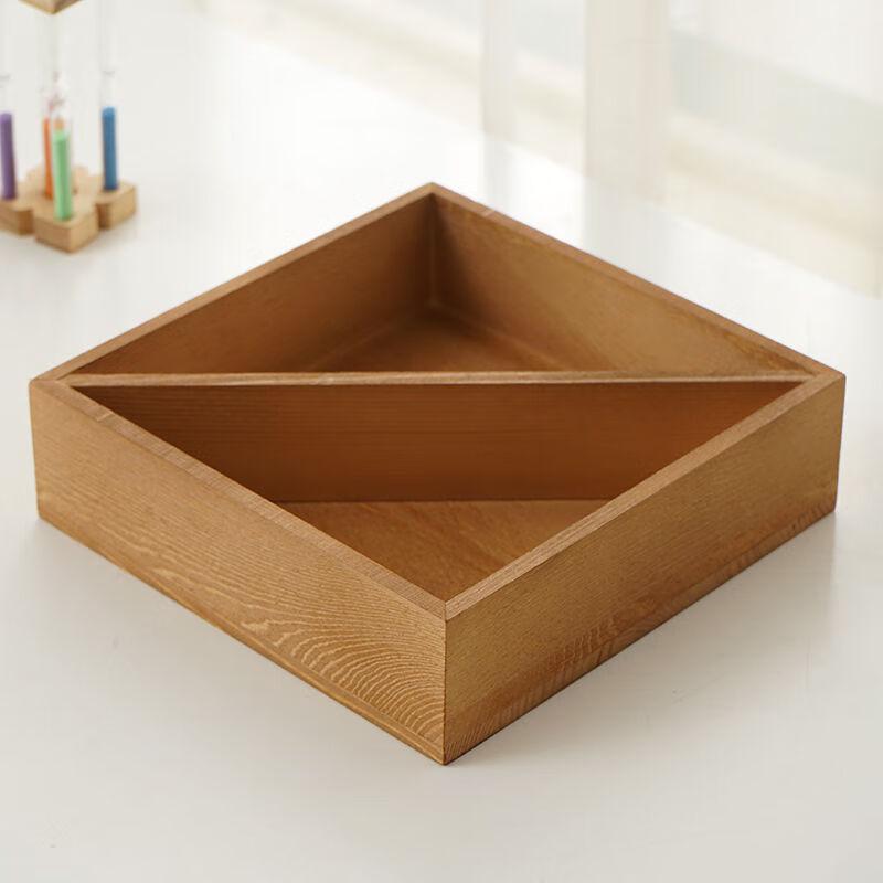 Pine Wood Divided Snack Box