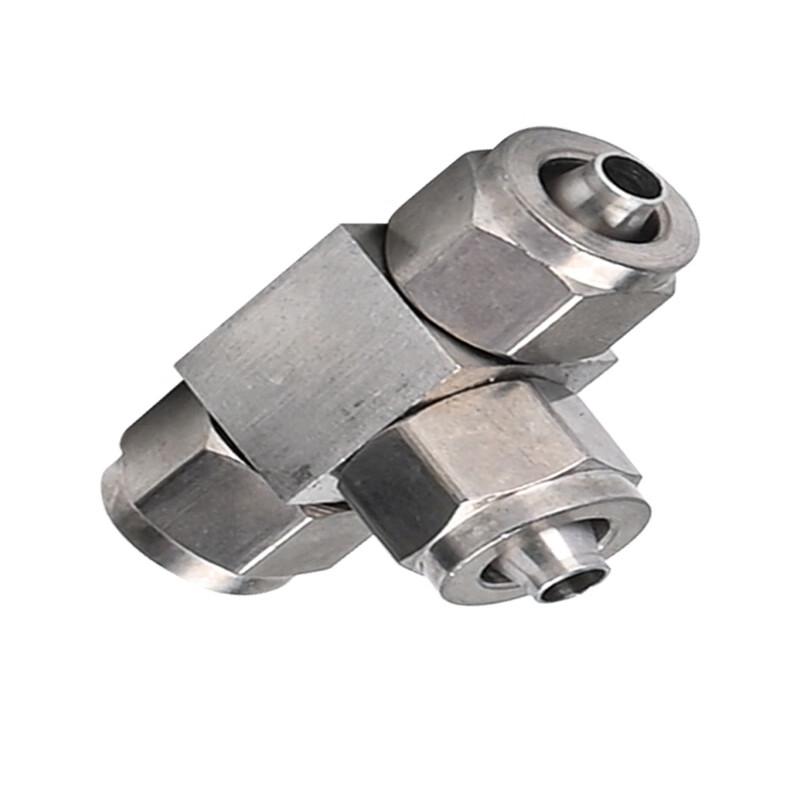 304 Stainless Steel Quick-Connect T-Fitting for Hoses