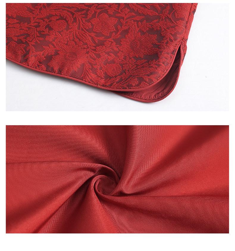 Elegant Red Spring Cardigan Vest for Middle-Aged Women
