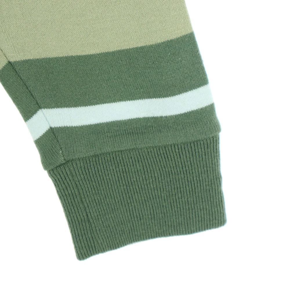 Produse de machiaj LACOSTE fabricate în Japonia Model în dungi Mânecă lungă Fermoar pe jumătate Tricotat Bărbați Folosit