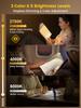 Glocusent Reading Reading Light with Sleep Aid Timer 3 Color Temperatures 5 Brightness USB Lightweight Bedside Reading Perfect Gift for Book Day Gift