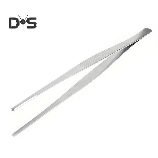 

Кухонные щипцы для приготовления пищи с мелкими зубцами Кухонные щипцы с длинной ручкой Пищевой пинцет из нержавеющей стали Кулинарные щипцы для барбекю Паста Салат S