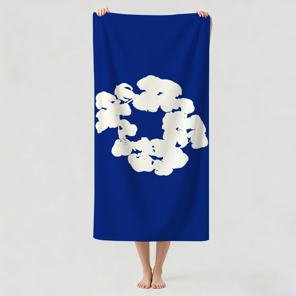 Print D-Denim T-Tear Towel Drying Bath Towel Applicable To Light Swimming Camping Yoga Beach Out