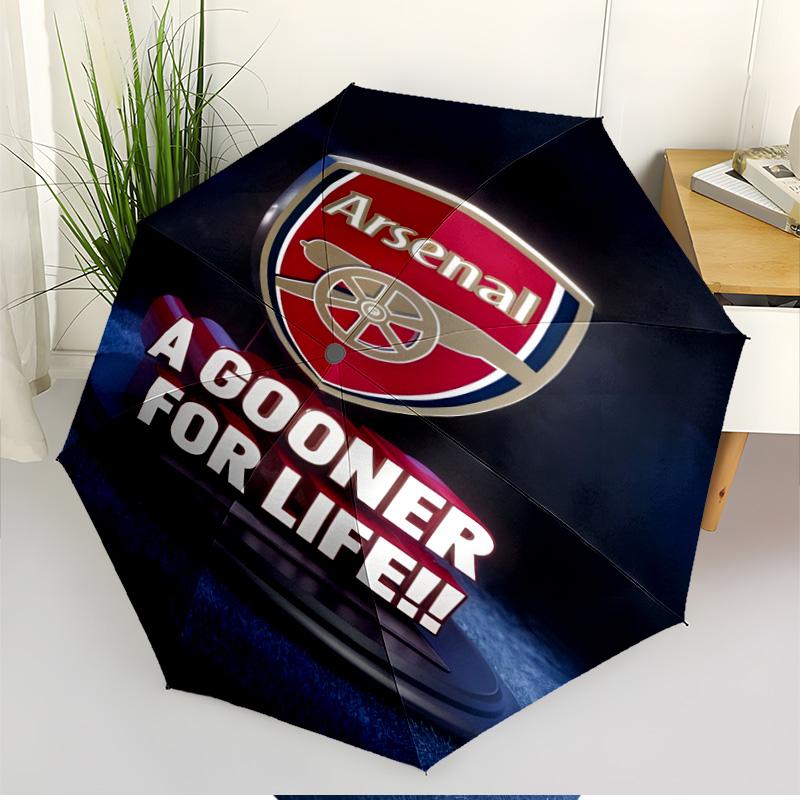 football team Print Automatic Open Close Umbrella, Portable Foldable Umbrella, for Outdoor Commute Camping Trip, Ideal Birthday Gift