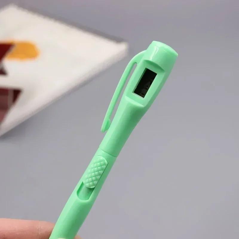 Creative Electronic Watch Ball for Office Clock Test School Students Supplies Blue Ballpoint Korean Stationery Pens for Writing
