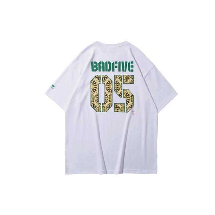 Li-Ning Paris fashion week Series Subject Element Printing Short Sleeve White Men s AHSQ085-2 XL