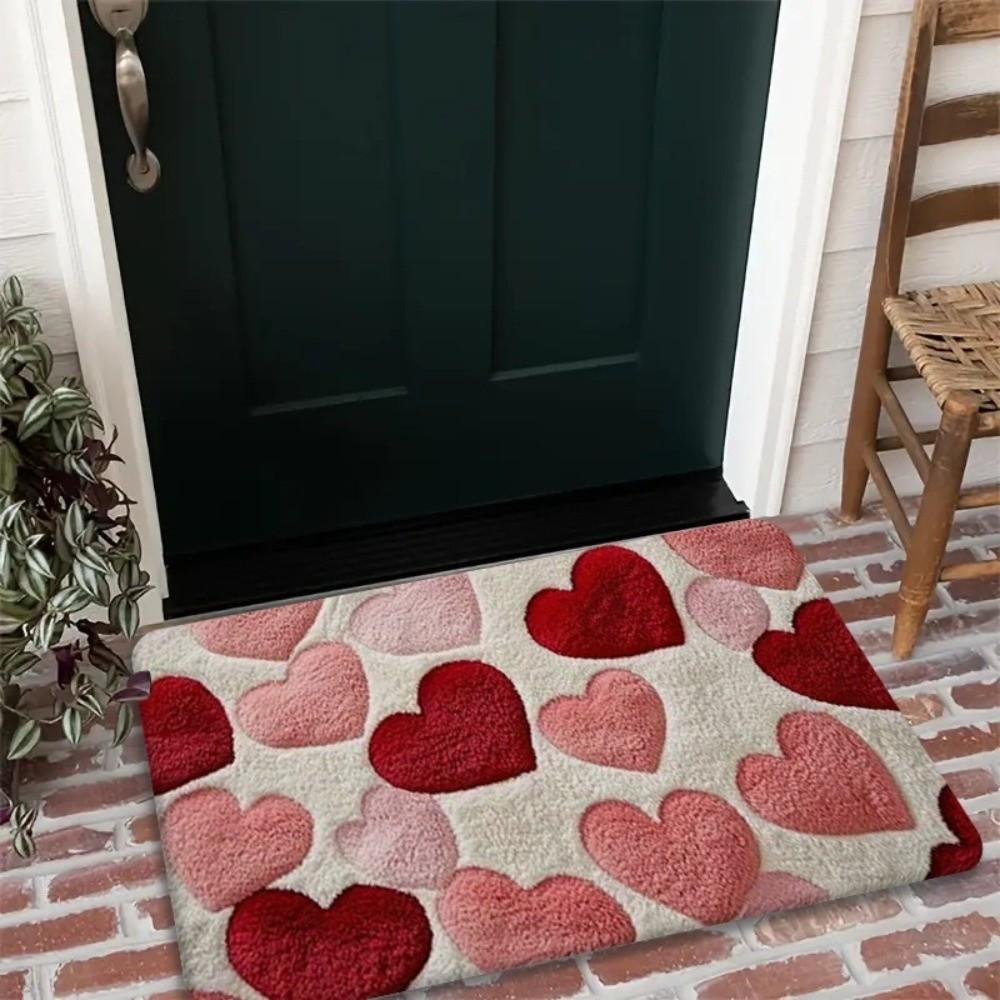 Anti Slip Letter Absorbent Mat Flower Floor Mat Wear-resistant Door Mat  Wet Areas