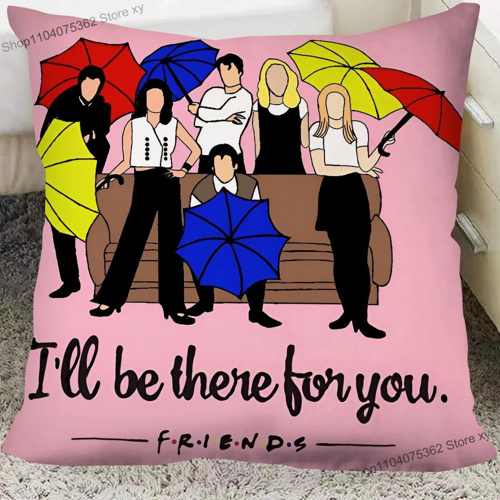 1Pc Classic Tv Series Friends Pillow Case Square Pillow Cushion Cover Bedroom Sofa Room Decoration Casual Pillow Cover