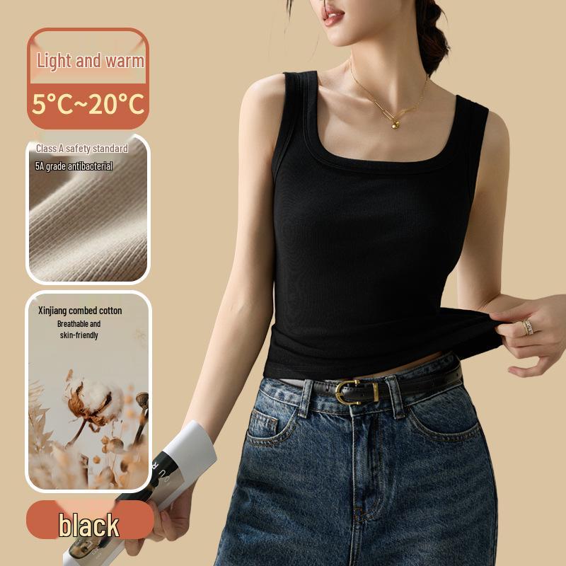 

Топ без рукавов Hot Girl Sling Heart Sanded Thread - теплая верхняя и внутренняя одежда для весны и осени 2XL (68kg-75kg)