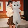 40cm Cute Soft Cat Long Strip Pillow Soft Plush Toy Office Nap Pillow Bed Sleep Pillow Home Decor Gift Doll Children Fashion