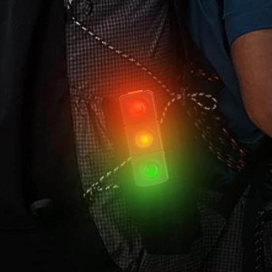 Ampel Fahrradrücklicht 3 Farben USB Wiederaufladbar MTB Rennrad Mountainbike Cartoon Wurstmaul Nachtfahrt Warnung Rücklicht