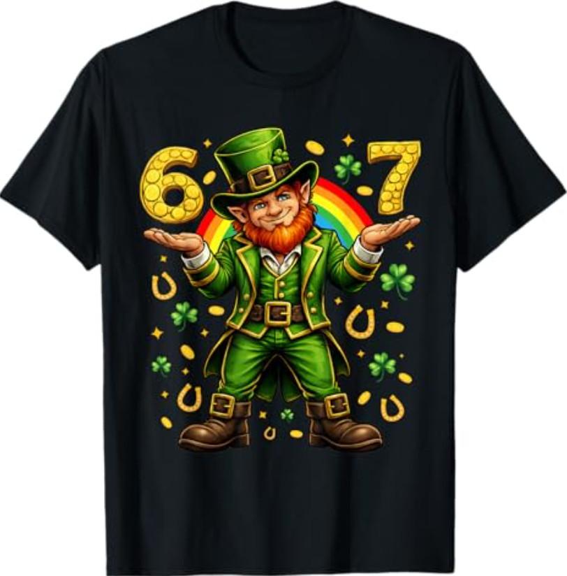 67 St Patricks Day Shirts Six Seven Funny T-Shirt S разноцветный
