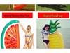 Vysoce kvalitní duhové kruhy, pizza, meloun a ananas plovoucí matrace - k dispozici více modelů