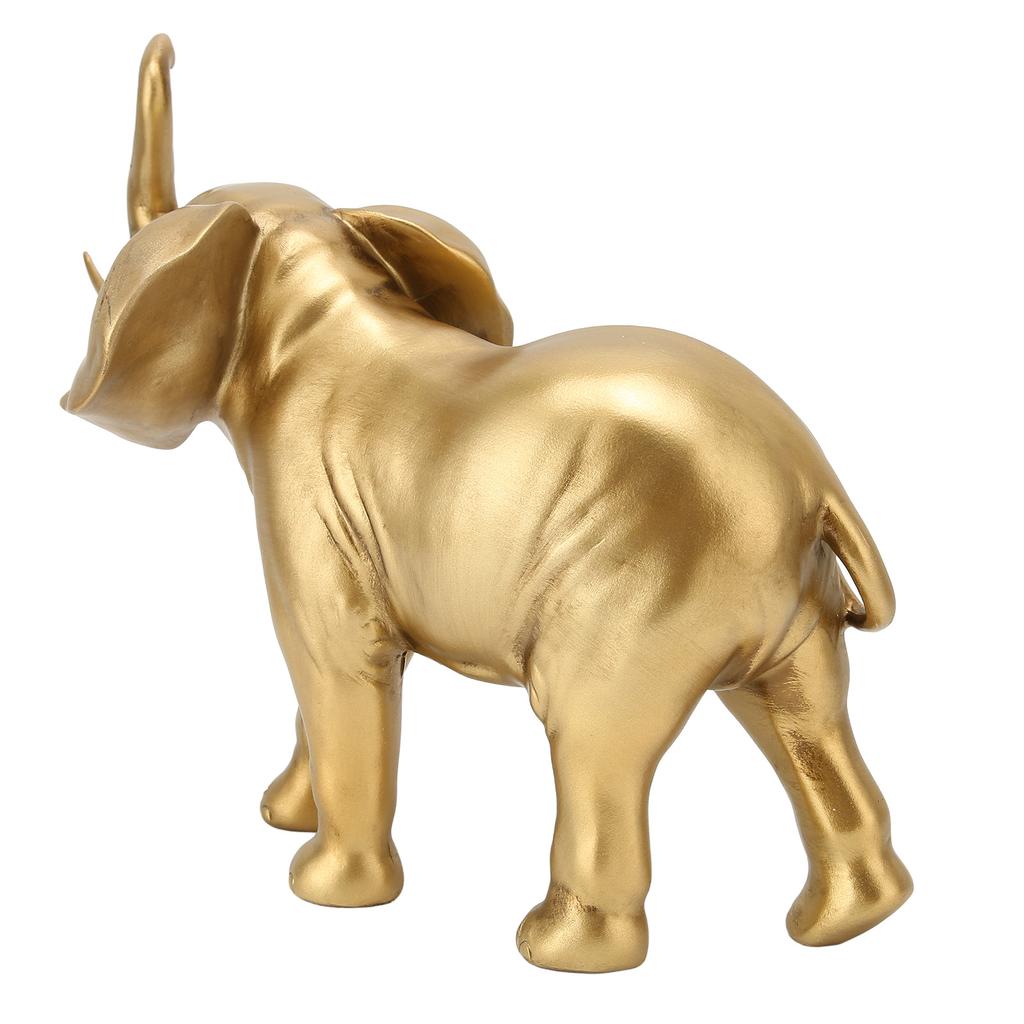Elephant Shaped Figurine Resin Exquisite Cute Elephant Statue Ring Jewelry Holder Decoration Gift