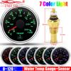 0~120℃,30~250℉ 52MM Water Temperature Gauge+Water Temp Sensor 10.2MM,12MM,16MM,17MM,21MM 7 Color Light for Boat Yacht Car 12V24V