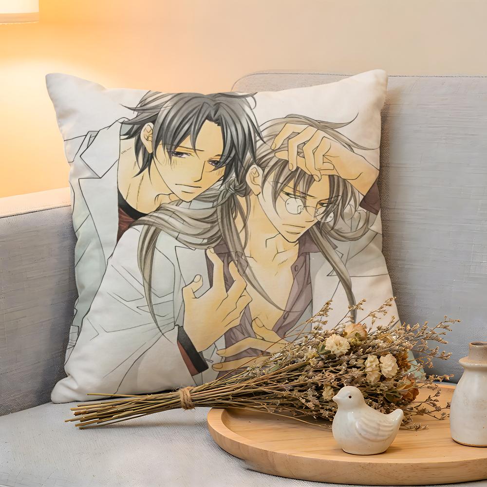 

Cushion Cover Linen SkinFriendly Soft Decorative Case For Sofa Home Decor BL Anime The TTyrant Falls In Love Pillow cover 30x30cm
