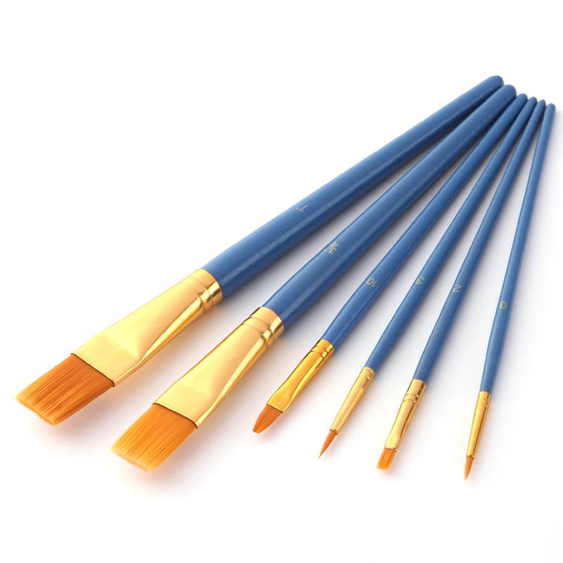 25 Pcs/Set Multi-functional Oil Painting Brushes Student Artist Nylon Hair Paint Brush for Drawing Acrylic Stationery Supplies